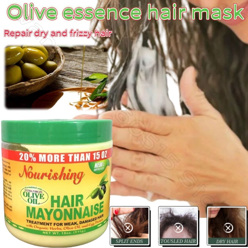 Hair Care Olive Oil - Hair Keratin Care Mask Natural Plant