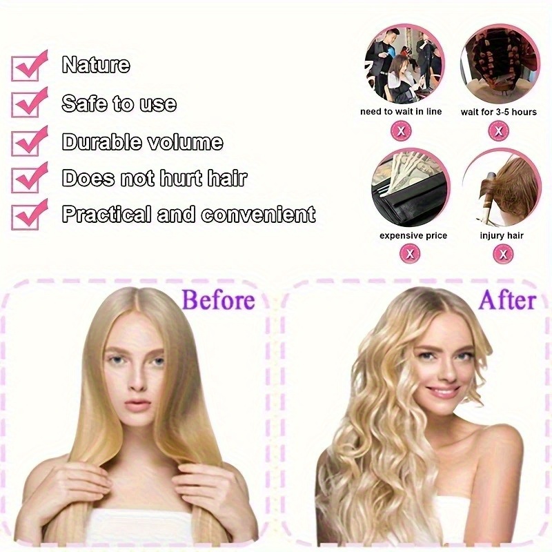 10/30pcs Mushroom Hair Curlers - Hair Care Formulation ulasan dan harga