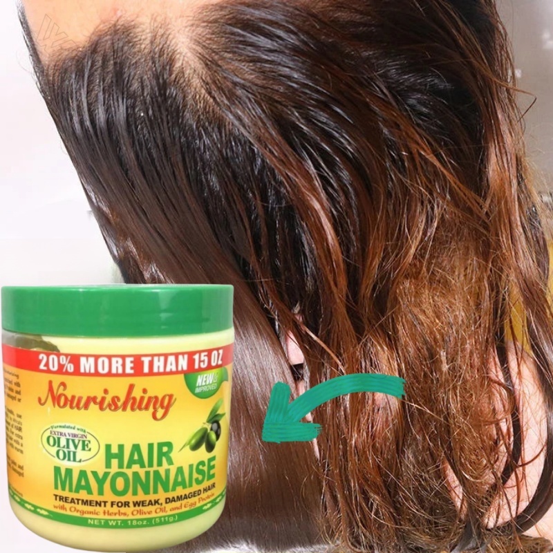 Hair Keratin Care Mask Natural - Hair Care Olive Oil ulasan dan harga