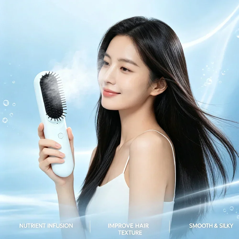 Steam Electric Hair Straighten - Hair Care Frizzy Hair ulasan dan harga