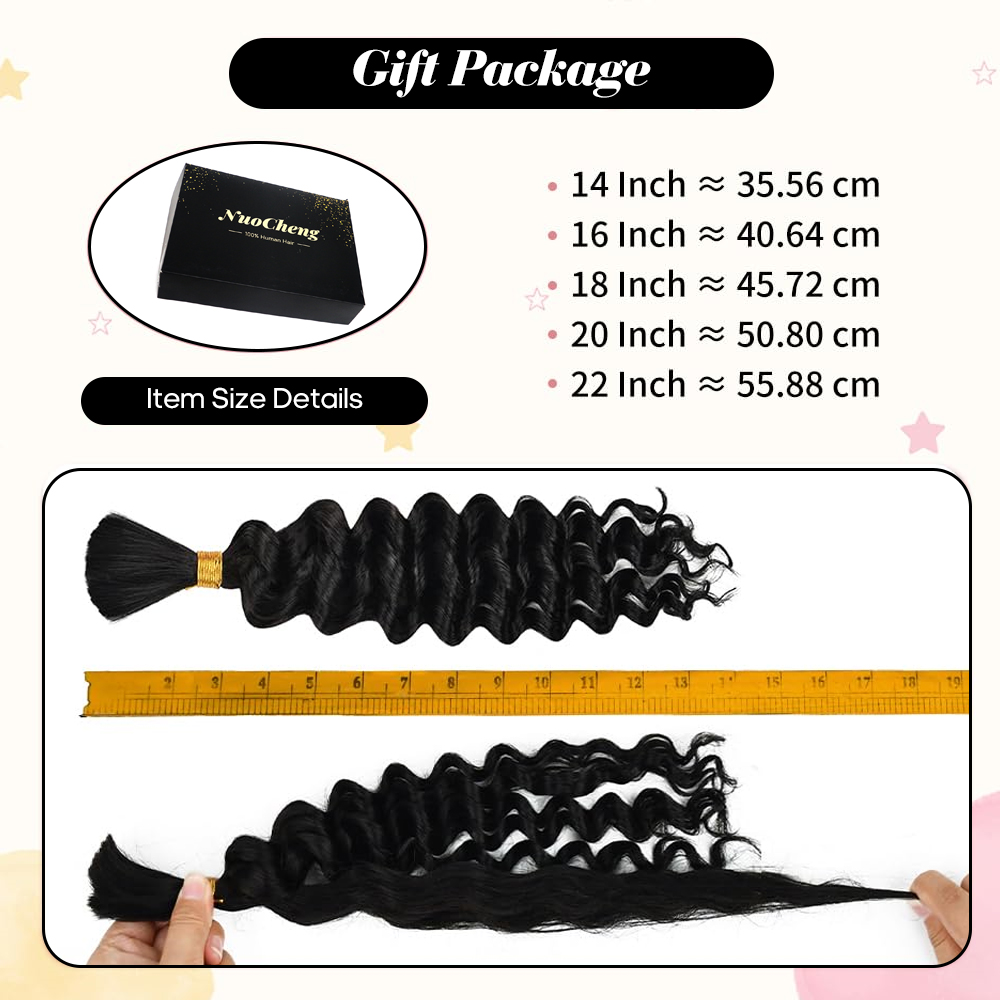 2 Bundles Human Braiding Hair  - Hair Care Formulation ulasan dan harga
