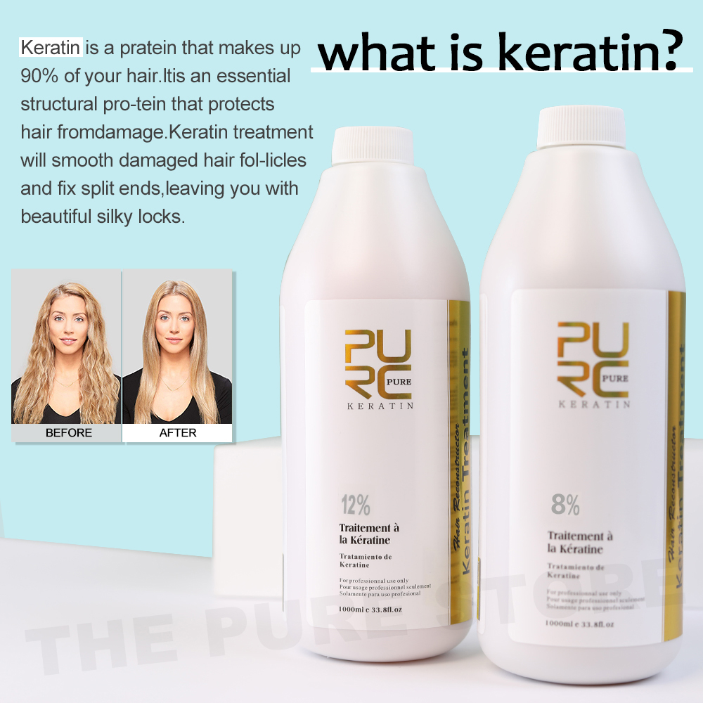 PURC 12% Keratin Smoothing Hai - Hair Care Frizzy Hair ulasan dan harga
