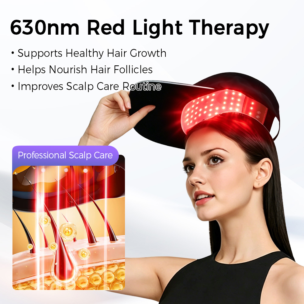 LED Hair Growth Cap Red Blue L - Hair Care Frizzy Hair ulasan dan harga